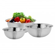 Set 3 boluri inox ,18, 22, 26 cm,1, 1.9, 3.2 Litri