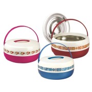 Set 3 caserole termos,plastic si inox,2,4,6 Litri