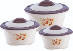 Set 3 caserole termos,plastic si inox,4,6,8 Litri