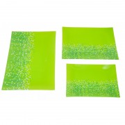 Set 3 platouri sticla,verde