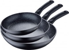 Set 3 tigai din Aluminiu cu invelis marmorat neaderent,20,24,28 cm