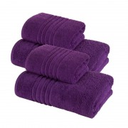 Set 4 Prosoape 100% bumbac,550gr/m2,fir dublu,mov