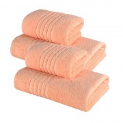 Set 4 Prosoape 100% bumbac,550gr/m2,fir dublu,portocaliu