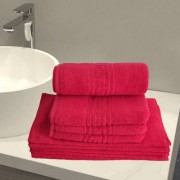 Set 4 Prosoape Greek Border 100% bumbac,fir dublu,rosu