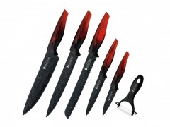 Set 5 Cutite din Inox si Decojitor Ceramic Zillinger, Antibacterial,6 piese