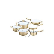 Set 6 Vase: 4 Cratite Aluminiu+2 Tigai cu interior ceramic,capac sticla Bachmayer,10 Piese