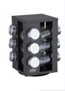 Set condimente 13 piese Peterhof, 3 nivele, suport rotativ
