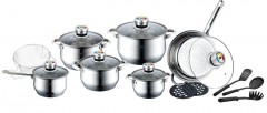 Set cratite 18 piese, baza 9 straturi,capace sticla