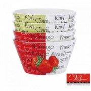 Set de boluri din portelan,4 piese, 500 ml
