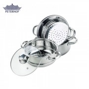 Set Oale de Gatit Peterhof la abur, capac,4 piese, Inox