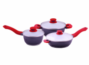 Set de vase cu strat ceramic,6 piese