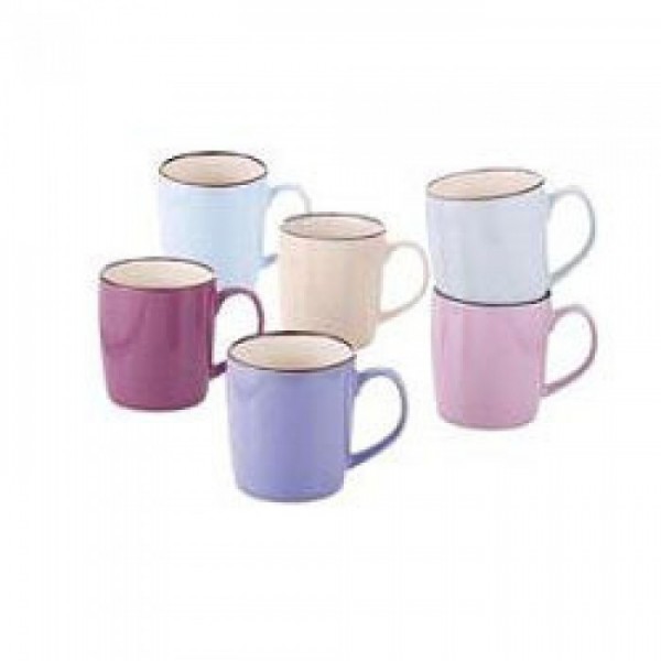 Set doua cani ceramica, culori diverse, 355 ml