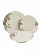 Set farfurii portelan,18 piese,cercuri
