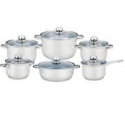 Set oale 12 piese Grunberg cu capace din sticla