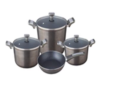 Set oale alama cu interior marmorat,7 piese