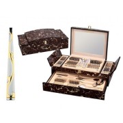 Set Tacamuri din inox 12 Persoane,72 piese,Cutie Lemn,Leona Zillinger