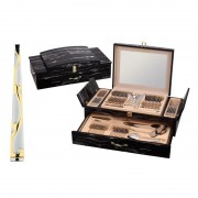 Set Tacamuri din inox 12 Persoane, 72 piese, Cutie Lemn,Premium and Luxurious Zillinger