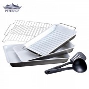 Set Tavi Aluminiu cu Strat Ceramic si Gratar Peterhof cu accesorii