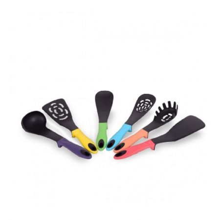 Set ustensile 6 piese multicolore