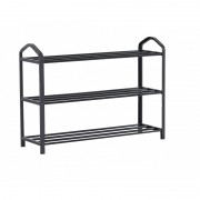 Suport pentru incaltaminte cu 3 rafturi,metal si plastic,62 x 19 x 44 cm