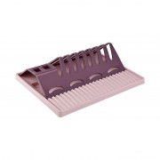 Suport pentru vase cu tava din plastic,mov