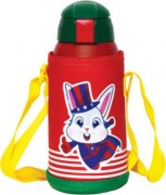 Termos inox/plastic Campy, 500 ml, push buton,geanta termica