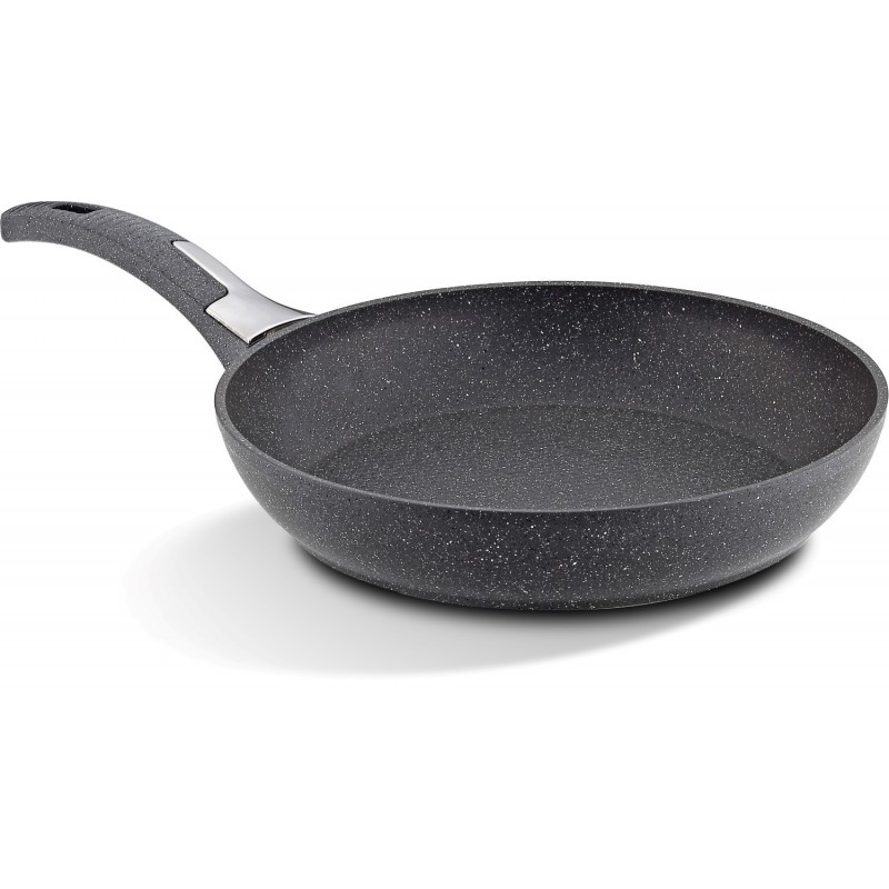 Tigaie Bonera din aluminiu granit,22cm,capac sticla