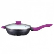 Tigaie din aluminiu cu interior din ceramica alba, 26 cm