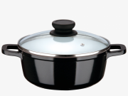 Cratita din aluminiu cu interior din ceramica, 20 cm, 2L, inductie