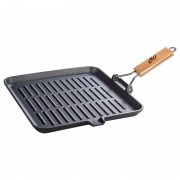 Tigaie Grill din Fonta pura cu maner pliabil,26cm