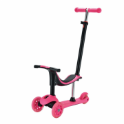 Trotineta pentru copii cu 3 roti, multifunctionala 3 in 1,roz