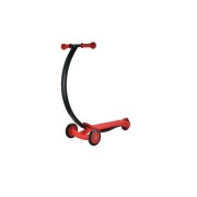 Trotineta Pliabila cu 3 Roti,Forma C,cadru aluminiu, Rosu