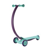 Trotineta Pliabila cu 3 Roti,Forma C,cadru aluminiu, turcoaz