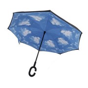 Umbrela de ploaie reversibila 106cm Imprimeu Interior Nori