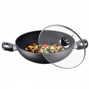 Tigaie Wok aluminiu cu strat marmura , 34 cm