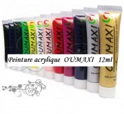 Vopsele acrilice OUMAXI 12x12ml